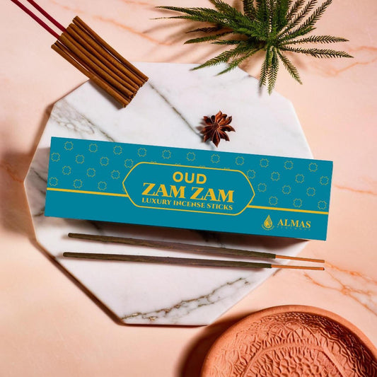 ALMAS OUD ZAM ZAM INCENSE STICKS